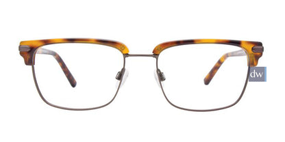 Demi Brown/Dark Grey EasyTwist ET993 Eyeglasses.