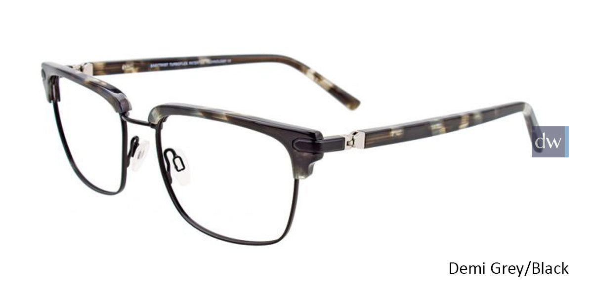 Demi Grey/Black EasyTwist ET993 Eyeglasses.