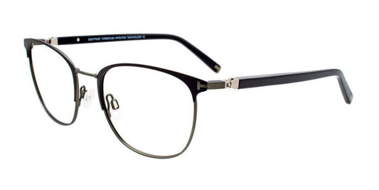 Matte Black/Steel Green EasyTwist ET994 Eyeglasses.