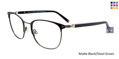 Matte Black/Steel Green EasyTwist ET994 Eyeglasses.