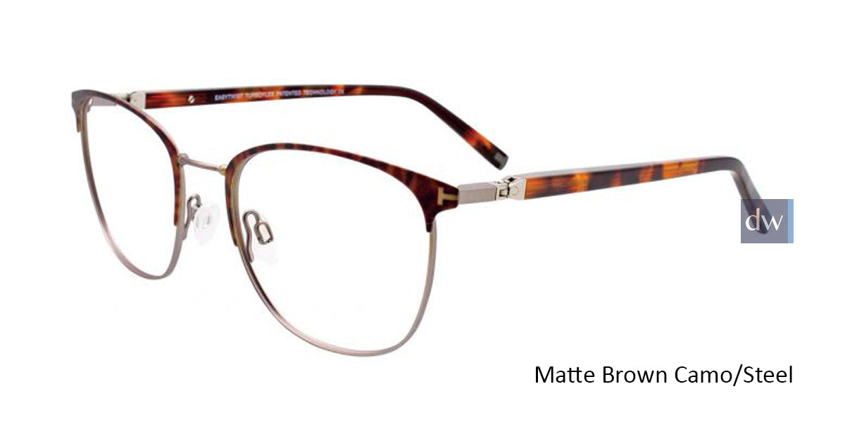 Matte Brown Camo/Steel EasyTwist ET994 Eyeglasses.