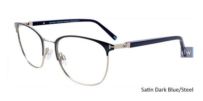 Satin Dark Blue/Steel EasyTwist ET994 Eyeglasses.