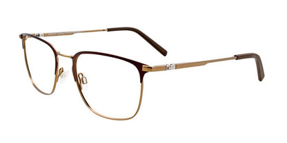 Matte Dark Brown/Matte Gold EasyTwist ET995 Eyeglasses.