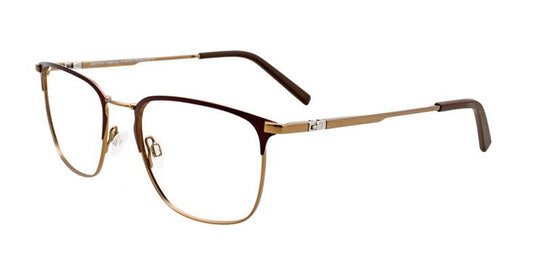 Matte Dark Brown/Matte Gold EasyTwist ET995 Eyeglasses.