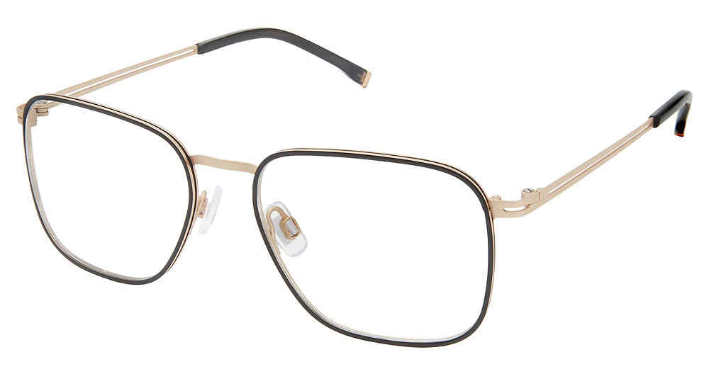 EVATIK E-9222 Eyeglasses BLACK GOLD