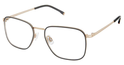 EVATIK E-9222 Eyeglasses BLACK GOLD