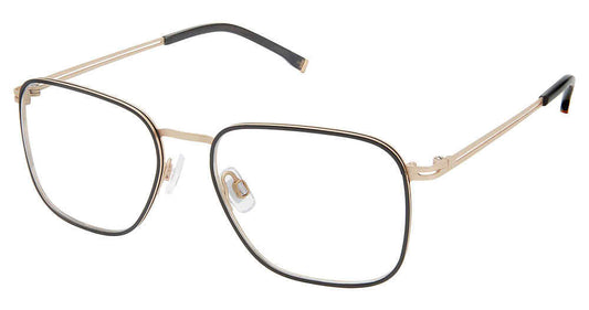 EVATIK E-9222 Eyeglasses BLACK GOLD