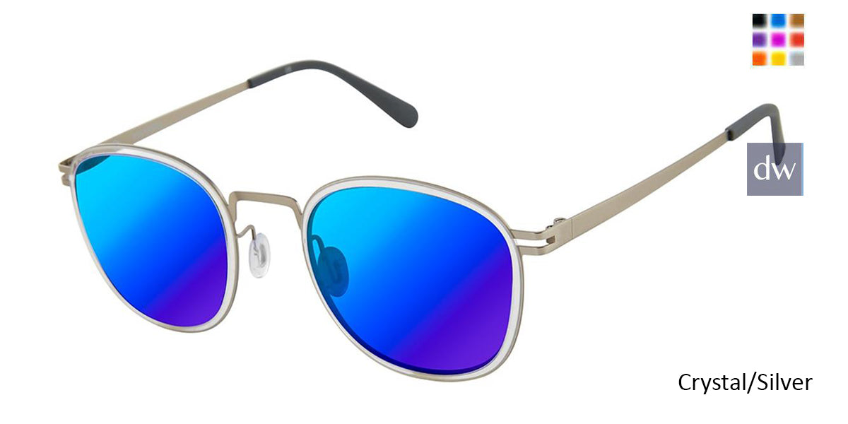 Crystal/Silver Sperry EXETER Polarized Sunglasses - Teenager.
