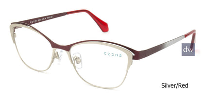 Silver/Red C-Zone E2221 Eyeglasses.