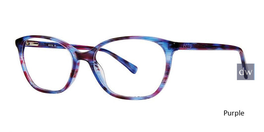 Purple Vivid Ecru Perry Eyeglasses.
