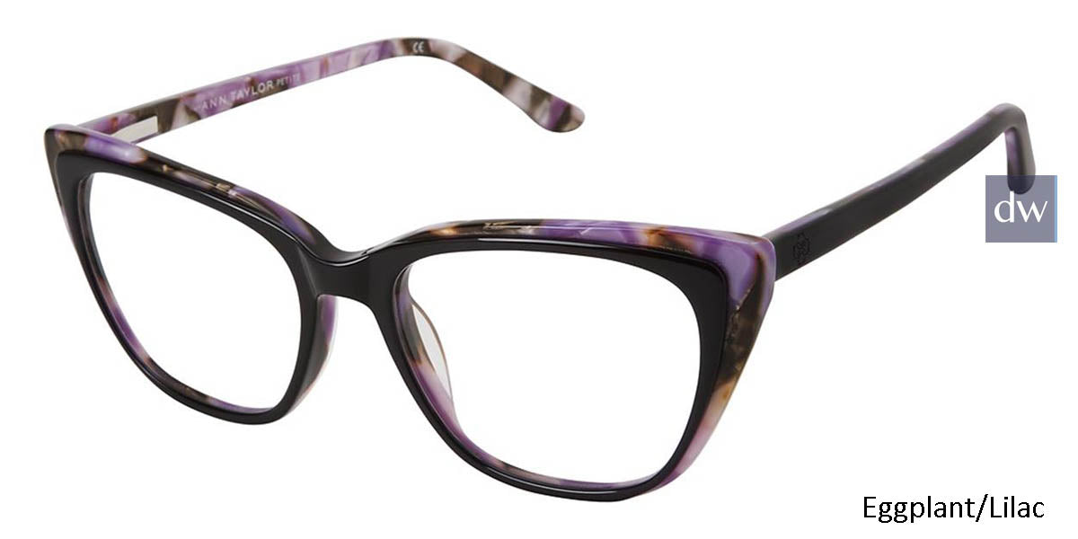 Eggplant/Lilac Ann Taylor ATP811 Petite Eyeglasses - Teenager