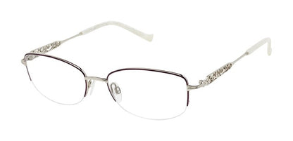 Eggplant Silver             Tura Optical R151 Eyeglasses
