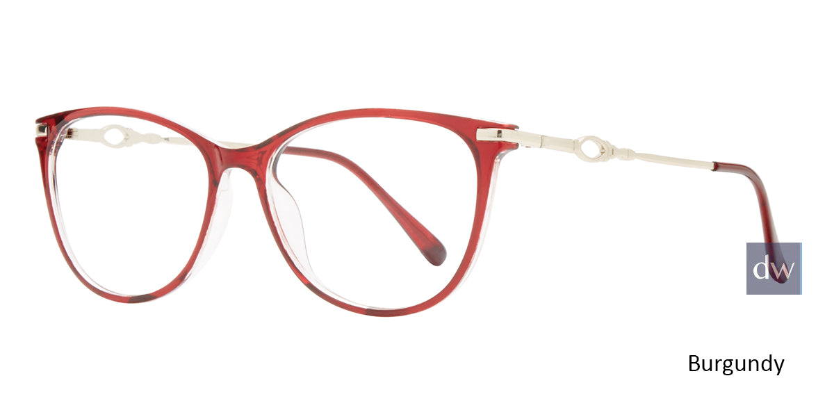 Burgundy Lite Design Elle Eyeglasses