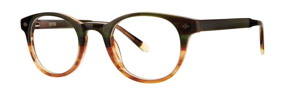 Original Penguin The Cole men's round acetate eyeglasses in Elm Green