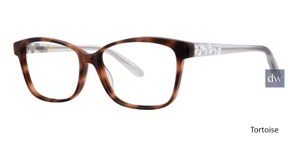 Tortoise Vera Wang Evonne Eyeglasses.