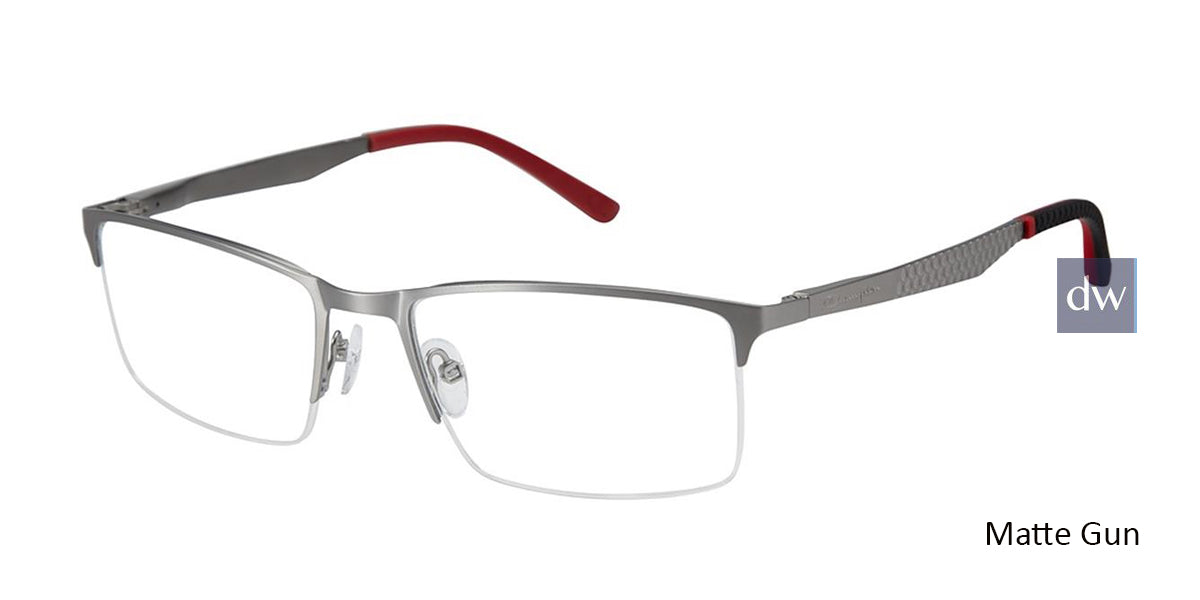 Matte Gun c01 Champion FL1001 Fleet Titanium Eyeglasses.