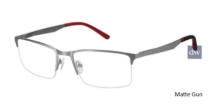 Matte Gun c01 Champion FL1001 Fleet Titanium Eyeglasses.