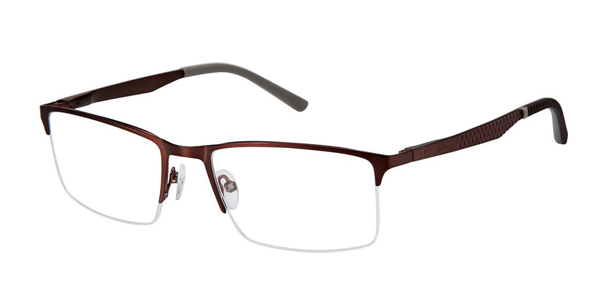 Matte Dk Brown c03 Champion FL1001 Fleet Titanium Eyeglasses.