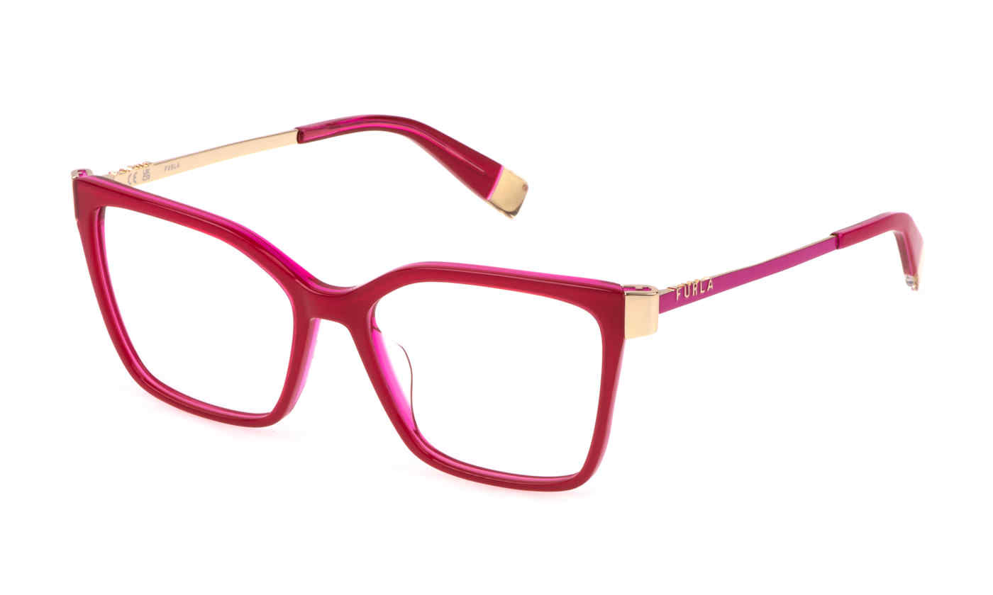FUXIA TRANSP.ROSE Furla VFU768 Eyeglasses