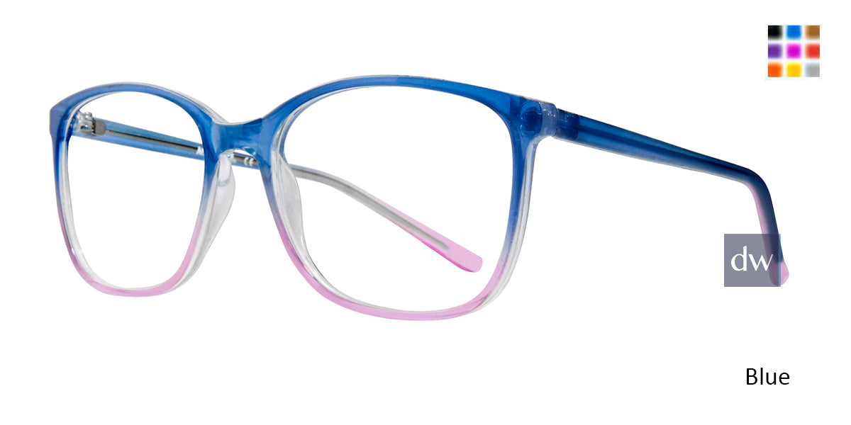 Blue Affordable Designs Fay Eyeglasses