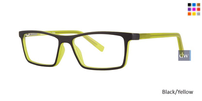 Black/Yellow Gallery Finn Eyeglasses - Teenager
