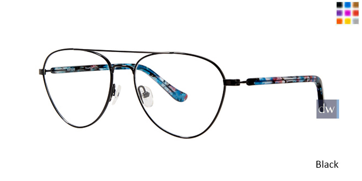 Black Kensie RX Flourish Eyeglasses