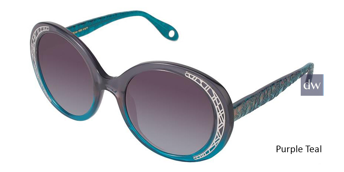 Purple Teal Fysh F-2001 Sunglasses.