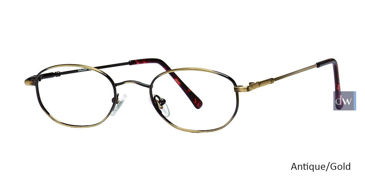 Antique/Gold Gallery G502 Eyeglasses - Teenager
