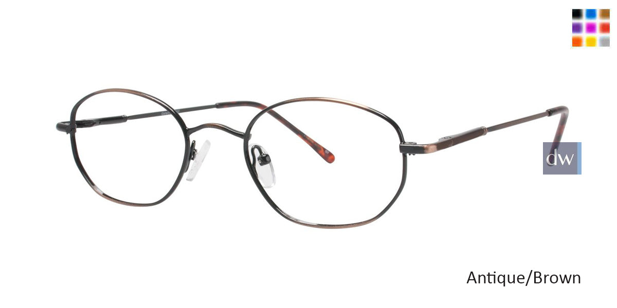 Antique/Brown Gallery G502 Eyeglasses - Teenager