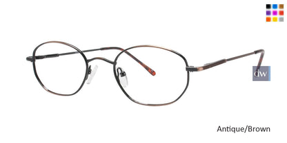 Antique/Brown Gallery G502 Eyeglasses - Teenager