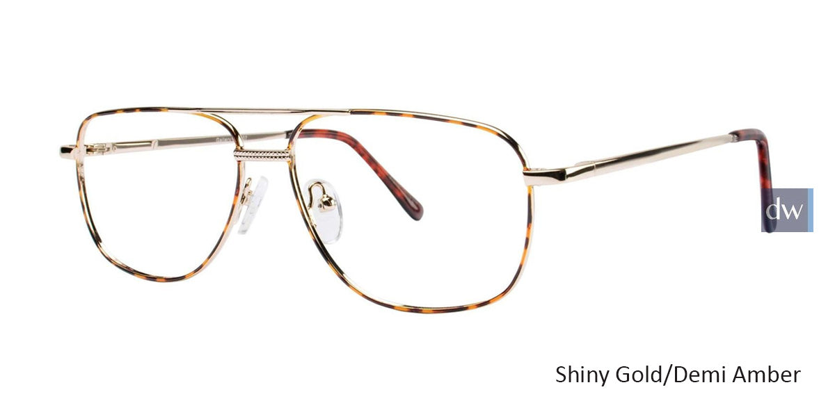 Shiny Gold/Demi Amber Gallery G507 Eyeglasses