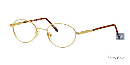 Shiny Gold Gallery G517 Eyeglasses - Teenager