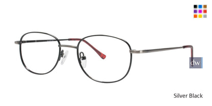 Silver/Black Gallery G521 Eyeglasses - Teenager