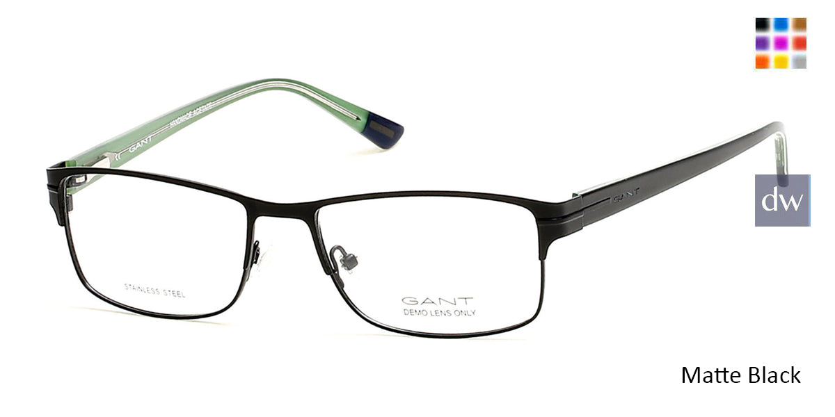 Matte Black Gant GA3084 Eyeglasses.