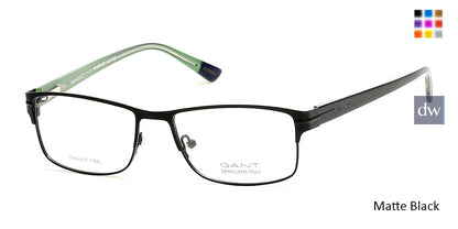 Matte Black Gant GA3084 Eyeglasses.