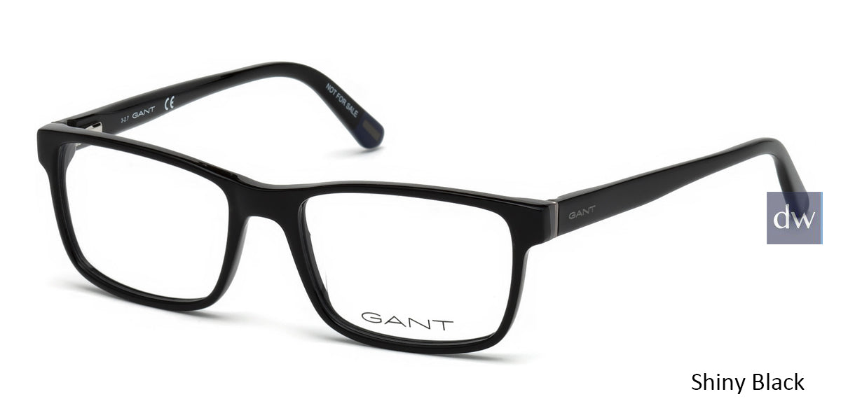 Shiny Black Gant GA3177 Eyeglasses.