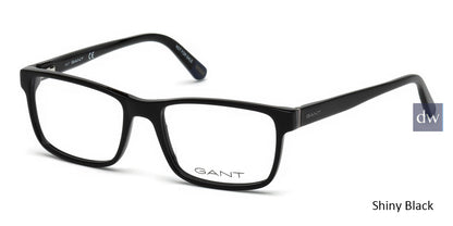 Shiny Black Gant GA3177 Eyeglasses.