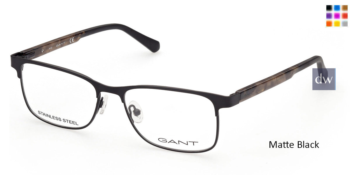 Matte Black Gant GA3234 Eyeglasses.