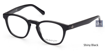 Shiny Black Gant GA3235 Eyeglasses - Teenager.