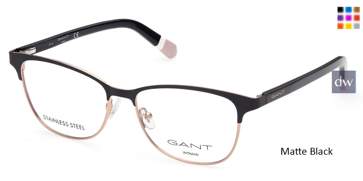 Matte Black Gant GA4105 Eyeglasses.