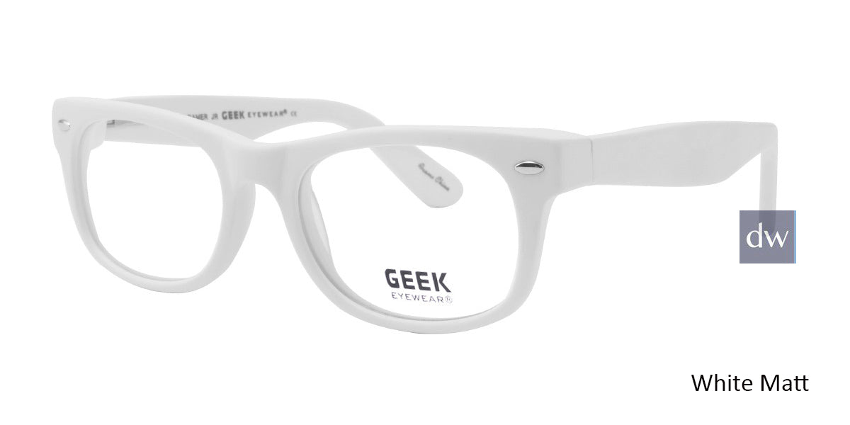 White Matt GAMER JR Eyeglasses Teenager.