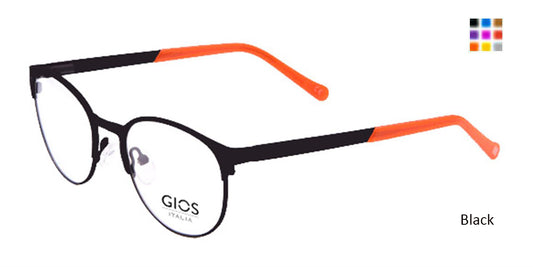 Black Gios Italia GLP100049 Eyeglasses - Teenager
