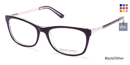Black/Other MARCIANO GM0324 Eyeglasses.