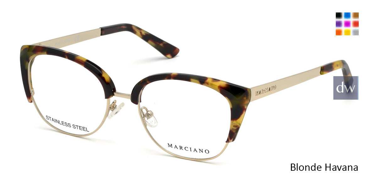 Blonde Havana Marciano GM0334 Eyeglasses.