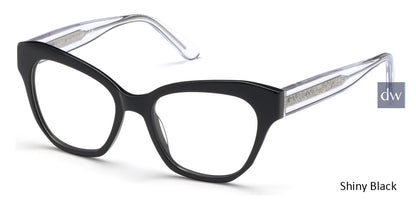 Shiny Black Marciano GM0339 Eyeglasses.