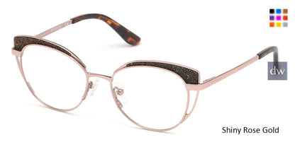 Shiny Rose Gold Marciano GM0343 Eyeglasses.