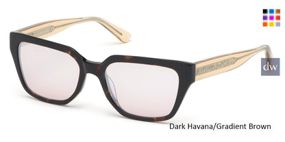 Dark Havana/Gradient Brown MARCIANO GM0799 Sunglasses.