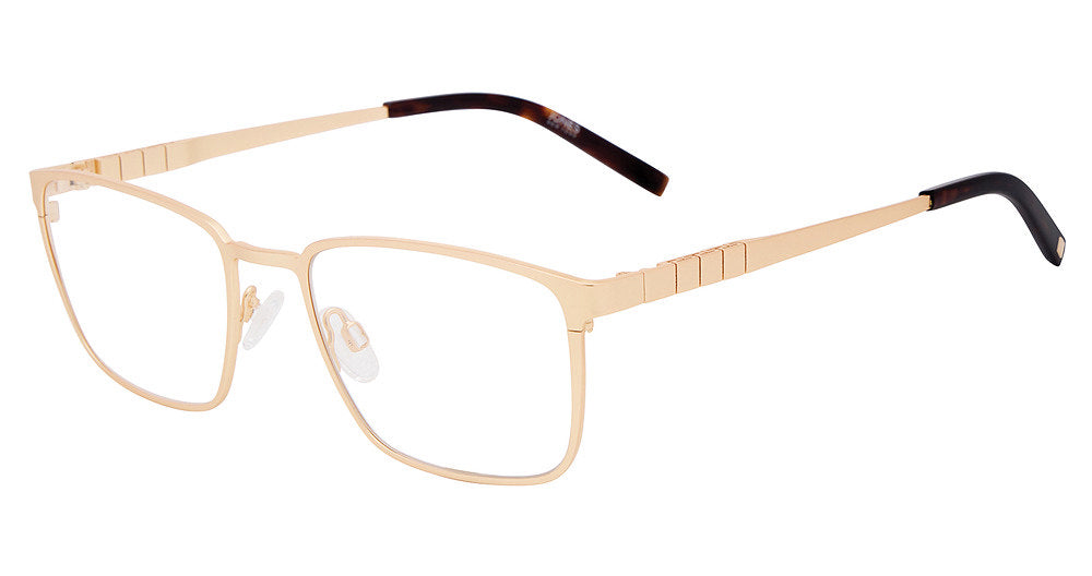  “Jones New York VJOM382 men's square metal eyeglasses in Gold.”⠋