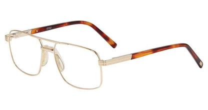 Jones New York J365 men's square metal eyeglasses in Gold.