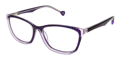 Grape Crystal (C1) Lisa Loeb Optimistic Eyeglasses.